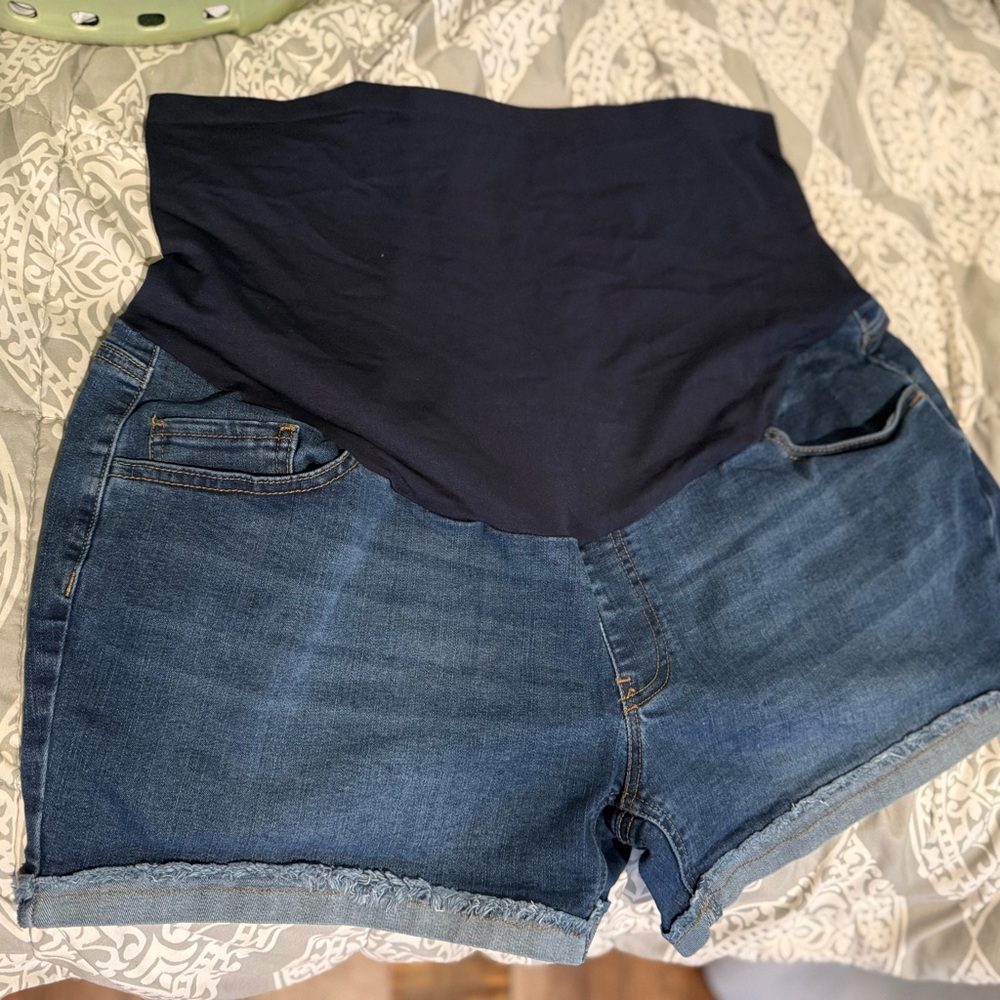 Time and Tru High Waist Blue Denim Shorts
